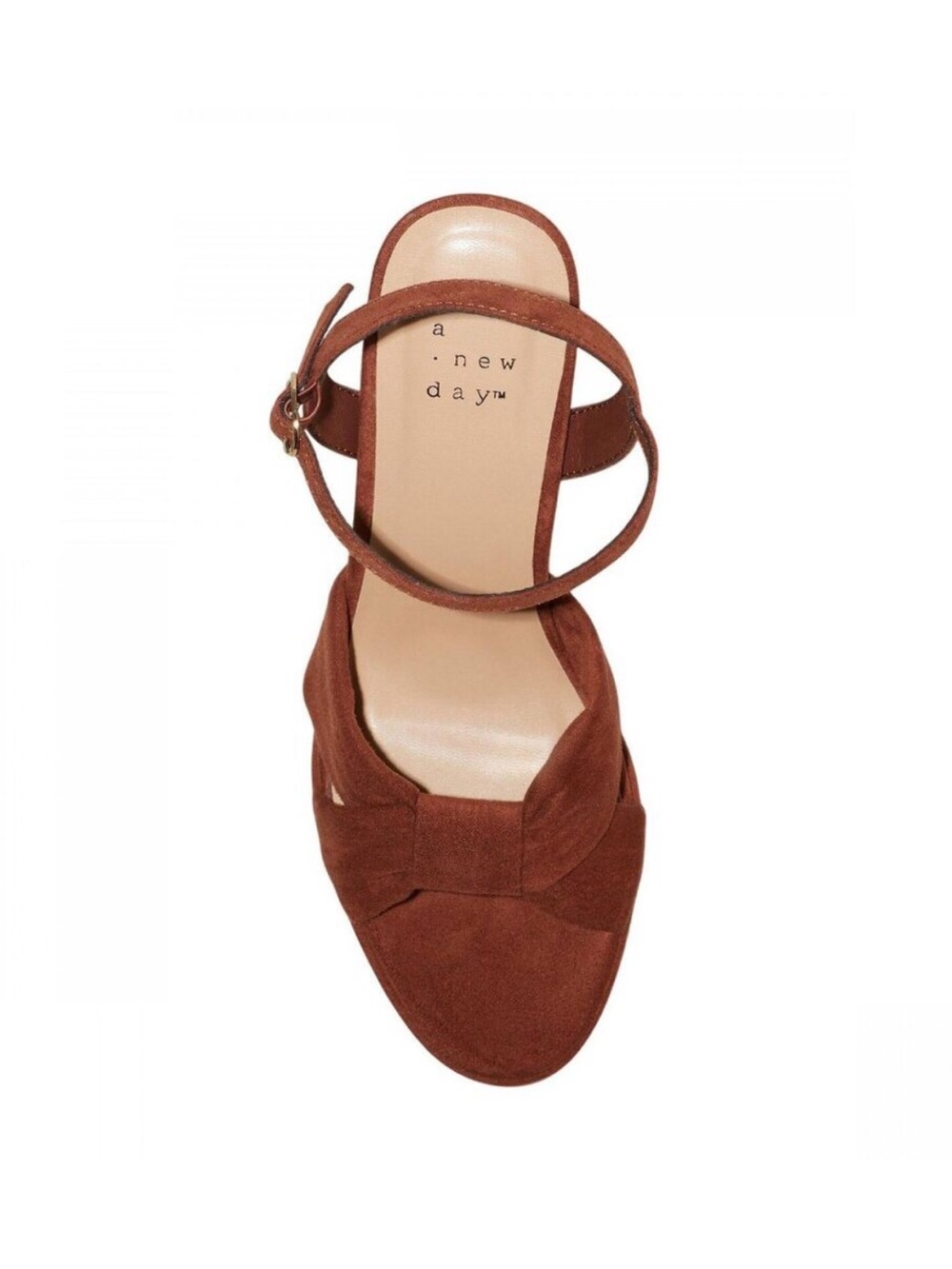 Brown Knotted Platform Block Heel Sandal - Women size 11 - Picture 5 of 15